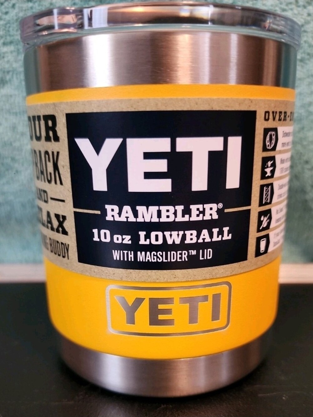 YETI Rambler 10 oz Lowball Alpine Yellow Limited Edition Retired rare New
